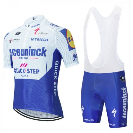 Tenue Cycliste et Cuissard à Bretelles 2020 Deceuninck-Quick-Step N001